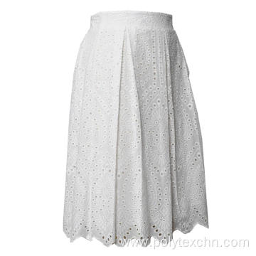 Female Elegant Saia High Waist Pleated Skirt Women